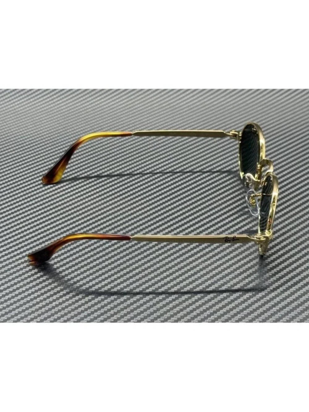 New Ray-Ban Men Arista Gold Sunglasses 54-21-145